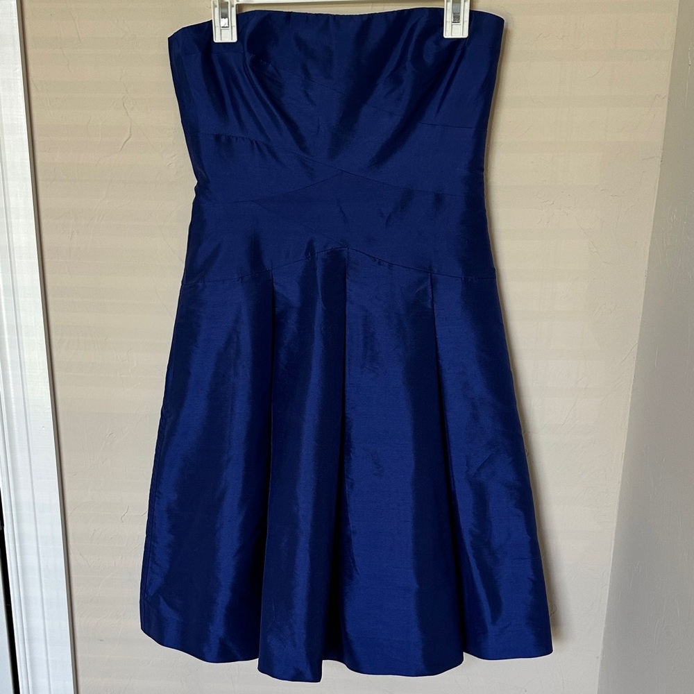 Ralph Lauren Strapless Blue Dress